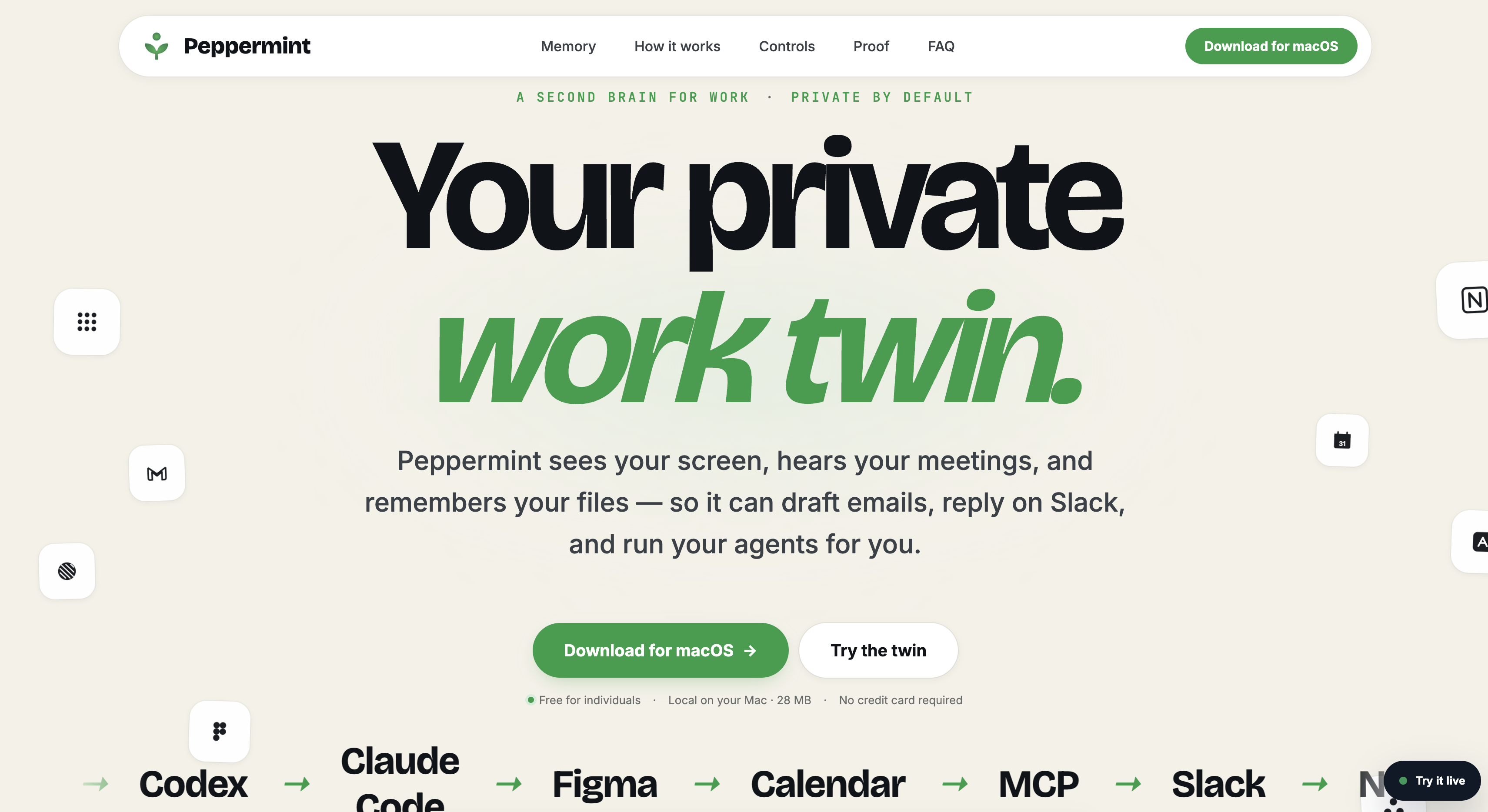 Peppermint screenshot